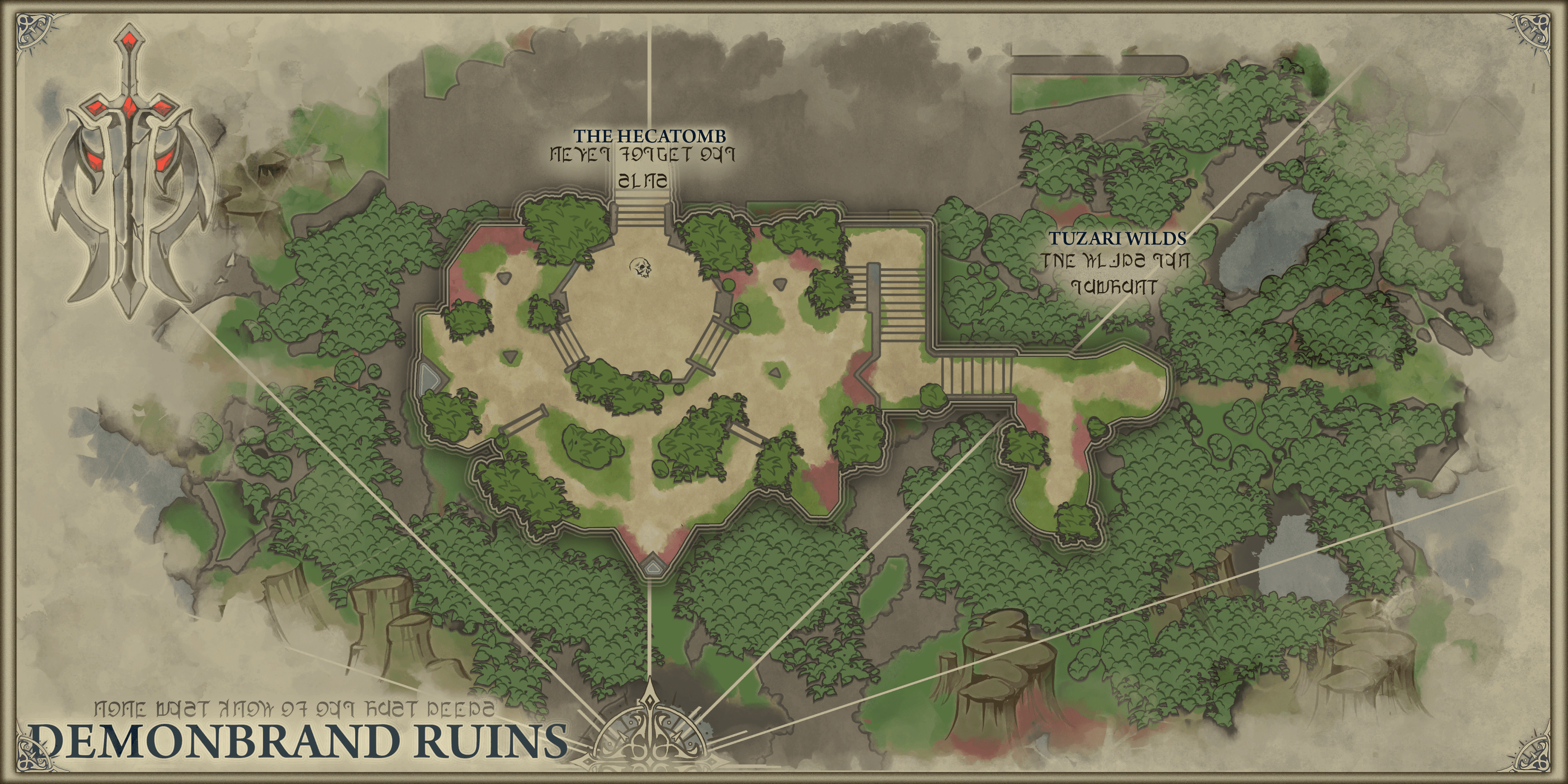 Map of Demonbrand Ruins