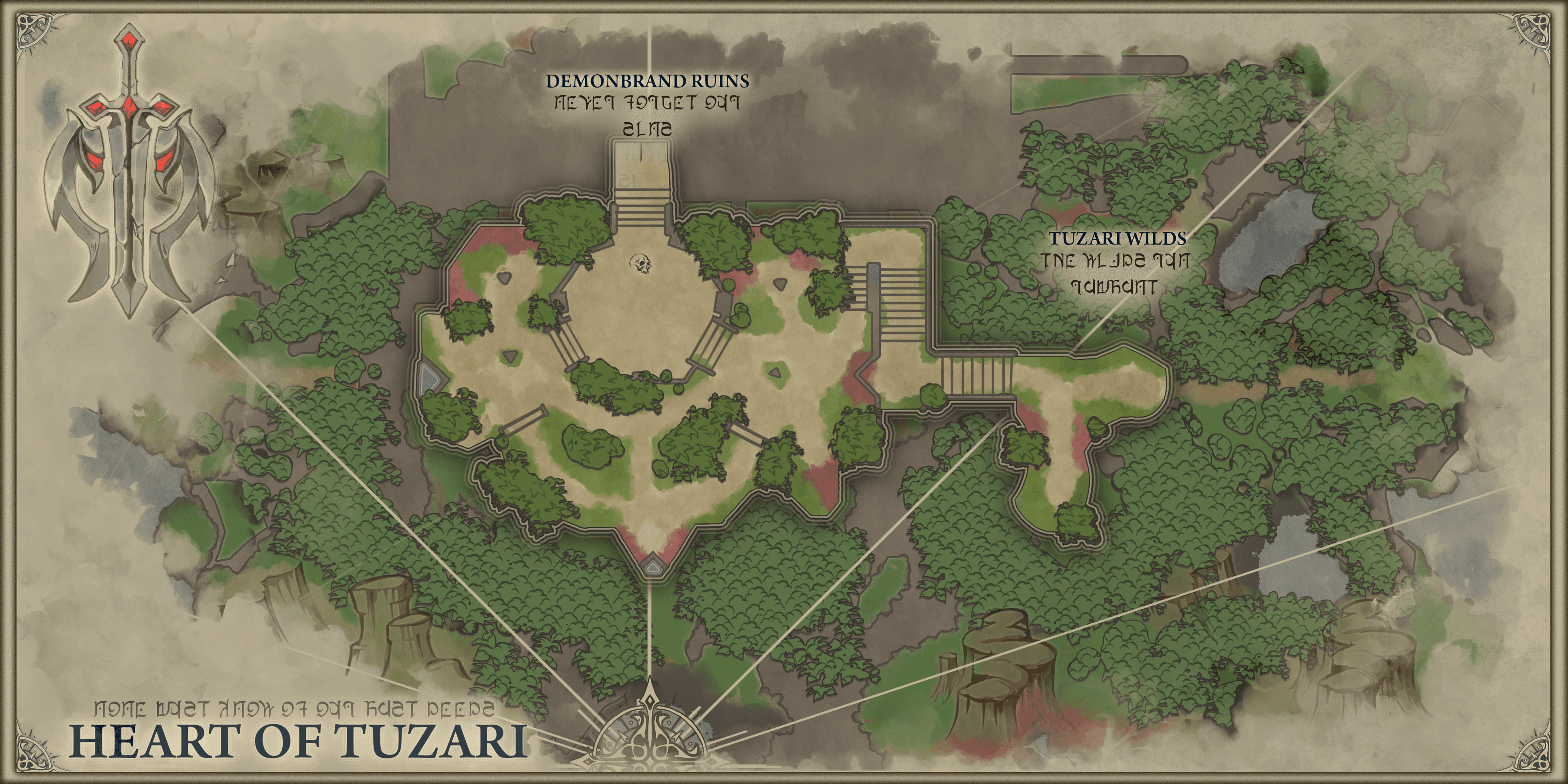 Map of The Heart of Tuzari